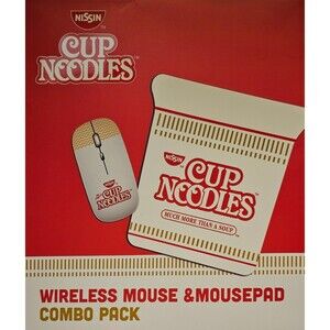 Cup Noodles Cup O Noodles Wireless Mouse & Mousepad Combo Pack